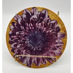 Waechtersbach Floral Accent Plate 8” Germany Mum
